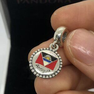 ✨🔥Pandora Antigua Flag Charm S925 Silver with box